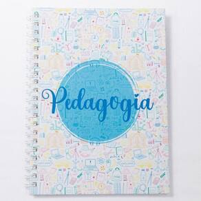 Caderno Universitário 100fls Pedagogia Profissões