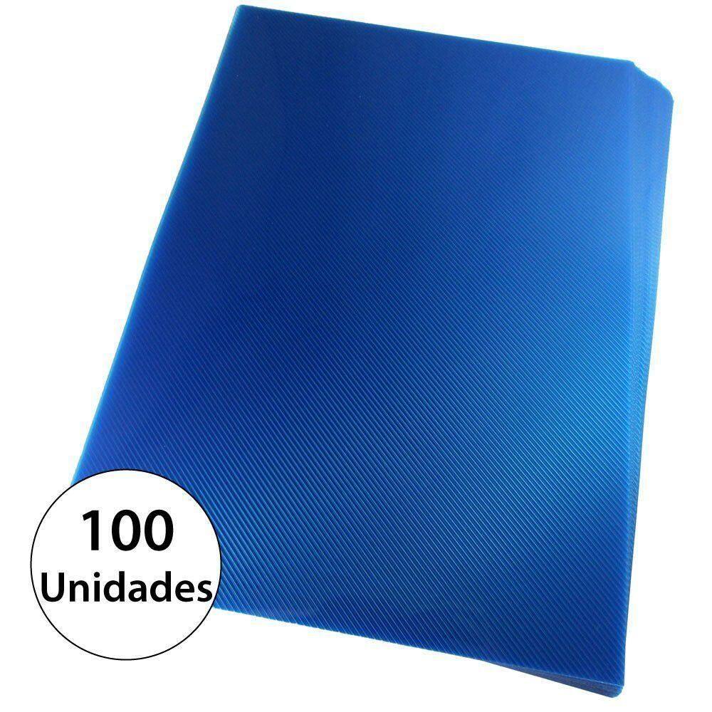 Capa Para Encadernação A3 Azul Pp Line 0,30Mm 100Un