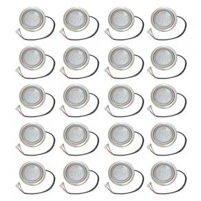 Kit Lâmpada Led Redonda Para Coifa Plug Simples 20 Peças Bivolt