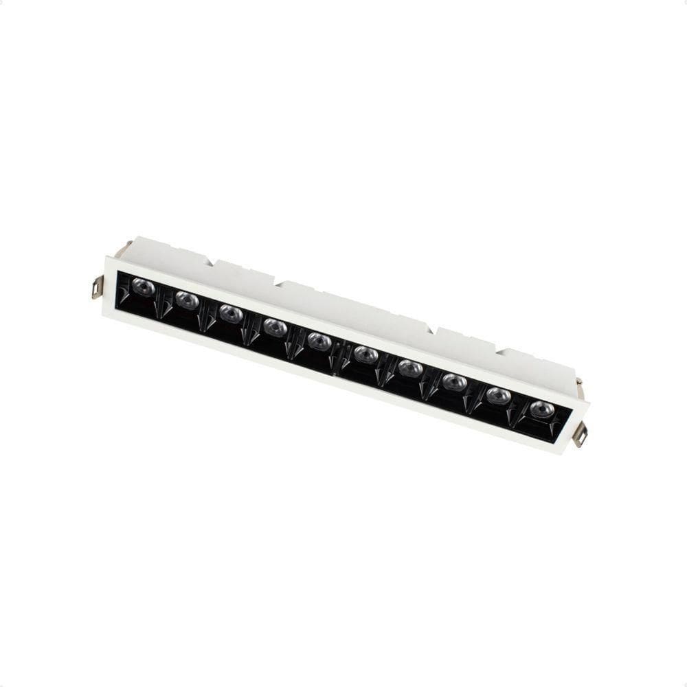 Spot De Led Embutir Taschibra Arch Pontual 20w 2700k Bivolt Branco Com Preto