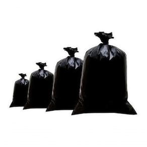 Saco Para Lixo De 40 Litros Fino Preto Pacote C-100 Unidades