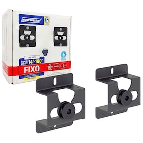 Suporte P/tv Fixo Universal Multivisão, 14" A 100", Até 100kg, Preto - Infiniti-pr