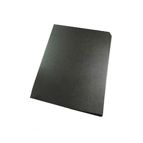 Capa Para Encadernação Ofício Preta Pp Couro 0,30Mm 100Un