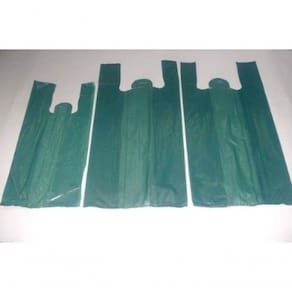 Sacola Reciclada 70 X 90 Verde Pacote Com 1 Kg 20 Unidades