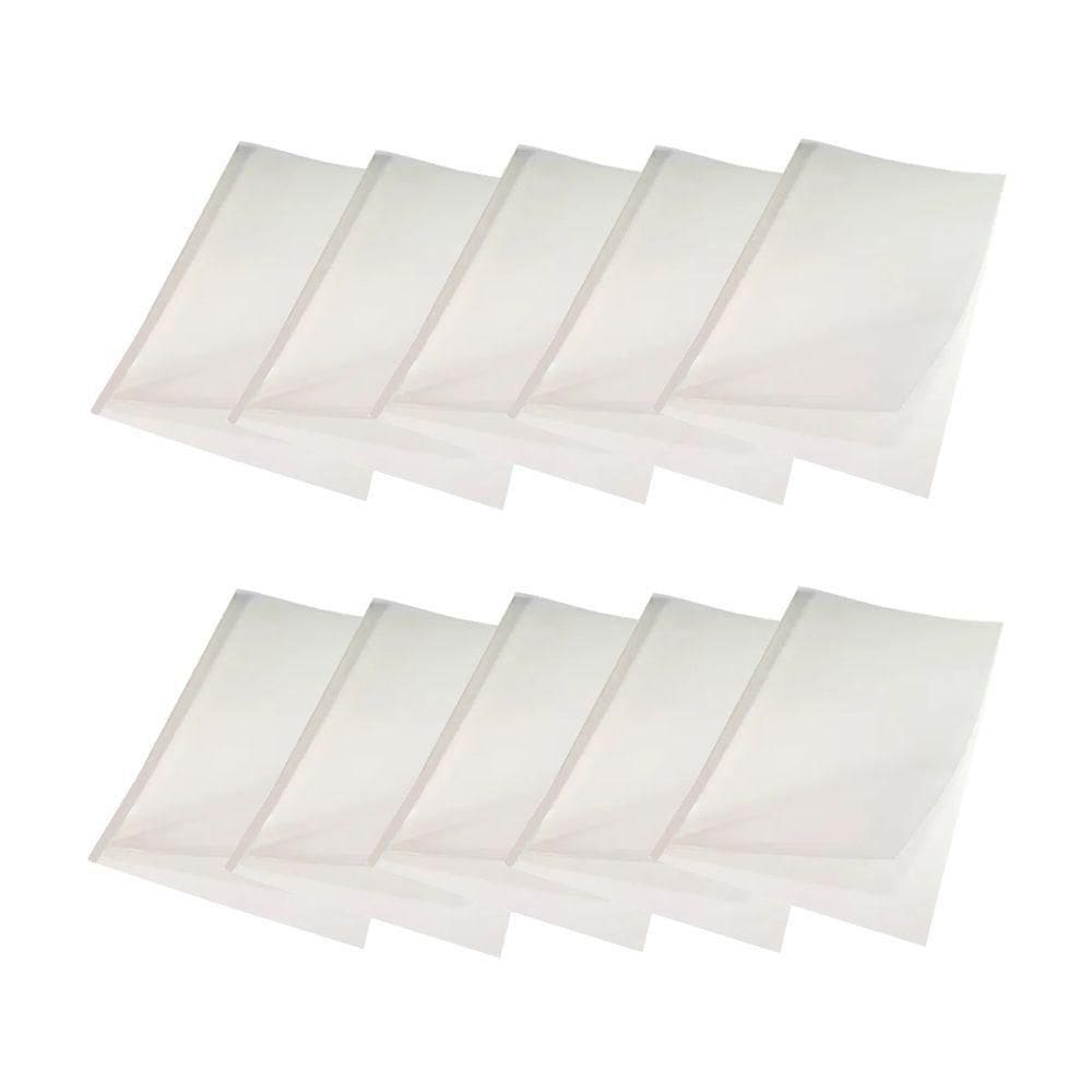 Kit 10 Capas Encadernação Térmica Até 120 Folhas A4 Branca