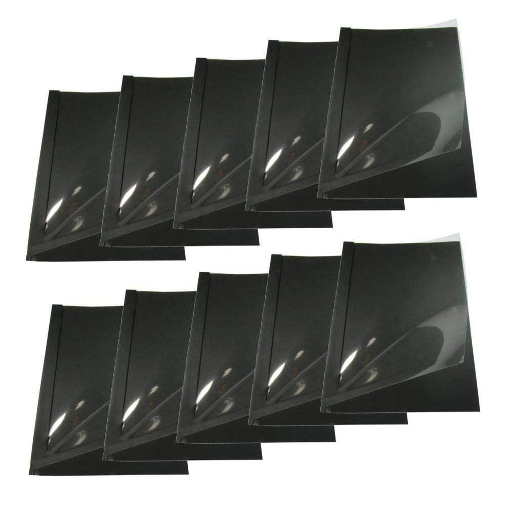 Kit 50 Capas Encadernação Térmica Até 90 Folhas A4 Preta. - Design Resistente