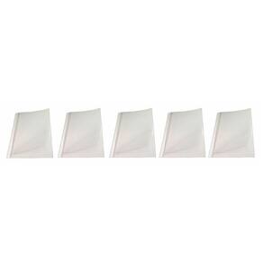 Kit 5 Capas Encadernação Térmica Até 250 Folhas A4 Branca