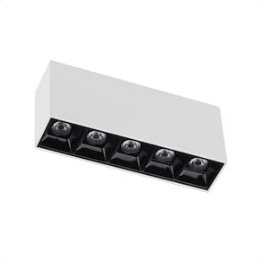 Spot De Led Sobrepor Taschibra Arch Pontual 10w 2700k Bivolt Branco Com Preto