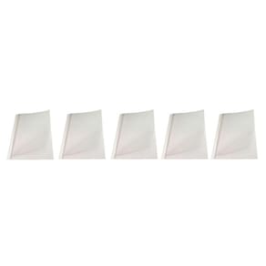 Kit 5 Capas Encadernação Térmica Até 400 Folhas A4 Branca