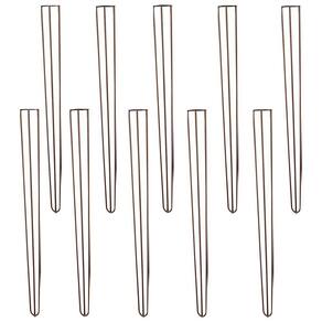 Kit 10 Pés De Metal 90 Cm Hairpin Legs Aparador E Mesa De Canto Bronze G41