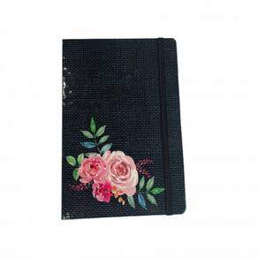 Caderneta Para Anotações Desenho Organização 13,5x20,5cm Estampas Modelo Tecido Com Cor
