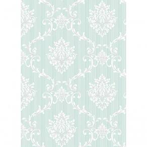 Papel De Parede Flow Damask Fundo Riscado A8011006 Rolo 10m X 0,53m
