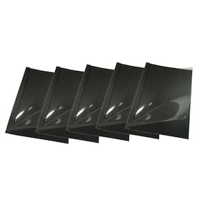 Kit 5 Capas Encadernação Térmica Até 300 Folhas A4 Preta