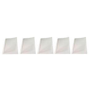 Kit 5 Capas Encadernação Térmica Até 300 Folhas A4 Branca
