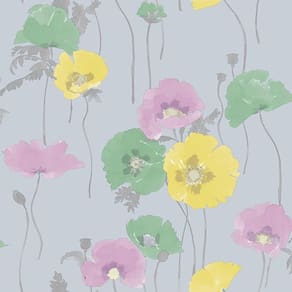 Papel De Parede A Maze Flores Coloridas Am22705 - Rolo 10m X 0,53m