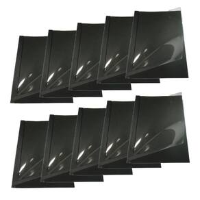 Kit 10 Capas Encadernação Térmica Até 300 Folhas A4 Preta