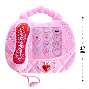 Telefone Infantil com LUZ e Som - Tudo em Caixa
