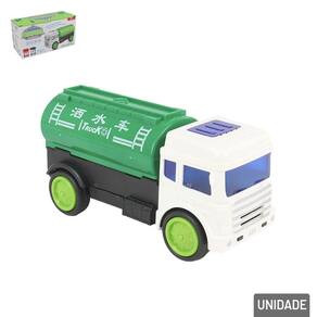 Caminhão Bate e Volta Reciclável com LUZ e Som - Tudo em Caixa