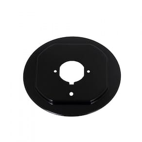 Flange Esmaltada Grande Sistema Anti-Rotação Para Cooktop Preto