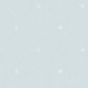 Papel De Parede Lullaby Marinheiro Azul Claro 2262 - Rolo 10m X 0,53m
