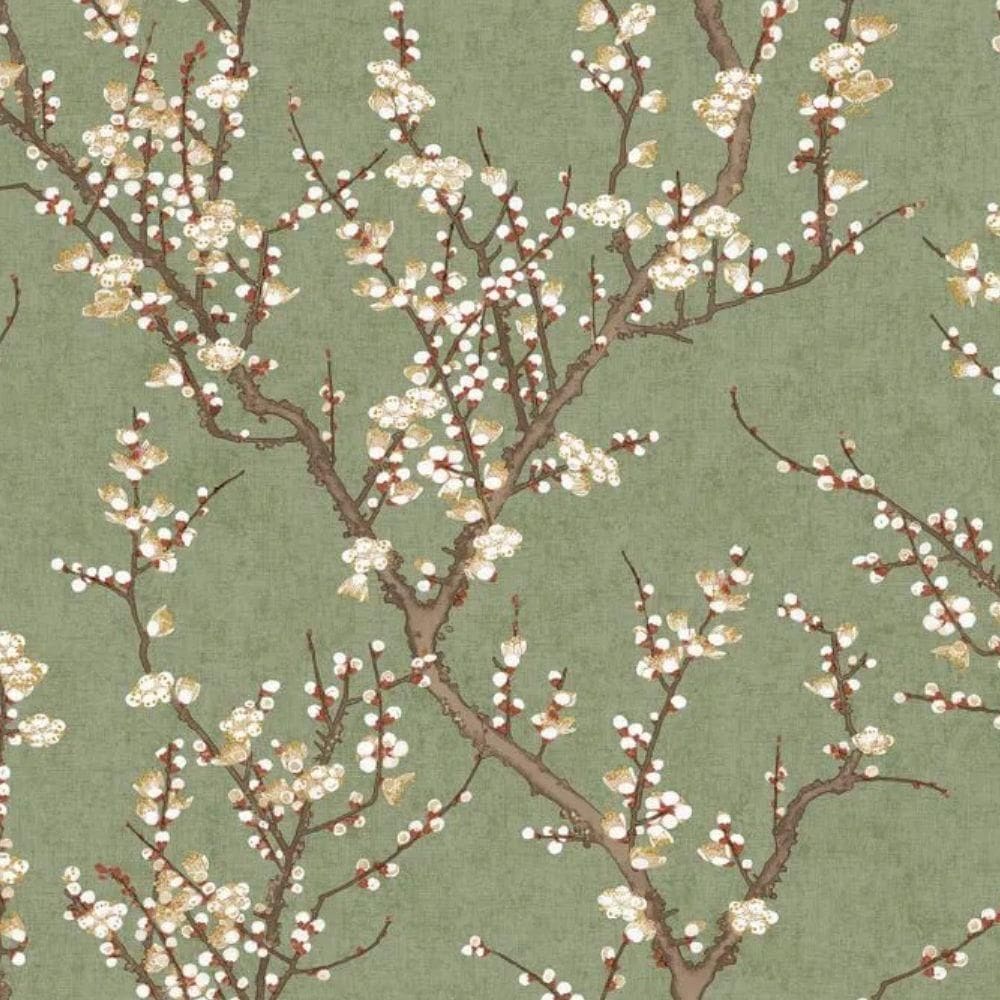 Papel De Parede Hana Floral Verde 1903-4