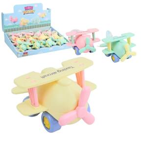 Avião Movido à Fricção de Plástico 9cm Color - Tudo em Caixa