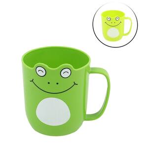 Caneca de Plástico 350ml Infantil Sapos Verdes - Tudo em Caixa