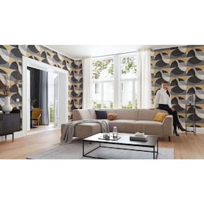 Papel De Parede Raízes Círculos 1015015 Tam. 4m²
