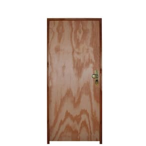 Kit Porta Lisa Mescla 80 X 210 Batente Ecológico 11cm Fechadura Externa Lado Esquerdo - Hale