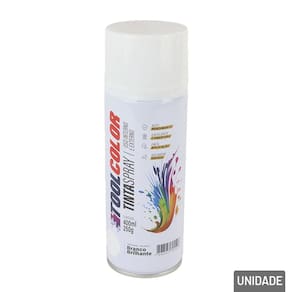Tinta Spray USO Geral 400ml Branco Brilhante - Tudo em Caixa