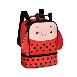 Lancheira Térmica Infantil De Costas Escolar Ou Passeio Personagem:joaninha