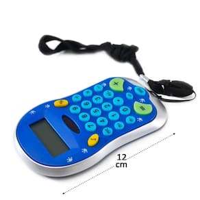 Calculadora de Bolso 8 Dígitos Azul com Cordão - Tudo em Caixa