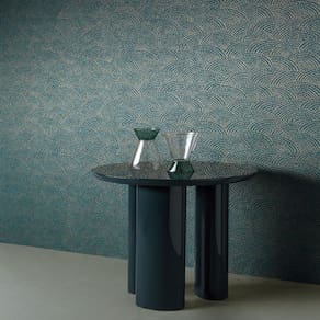 Papel De Parede Belize Geométrico Azul E Dourado Bz3304