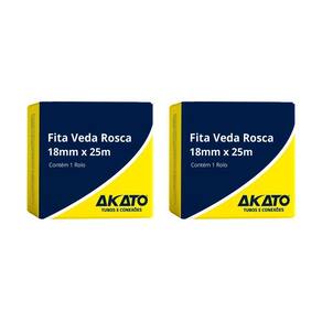 Kit C- 2 Fita Veda Rosca 18mm X 25m - Akato