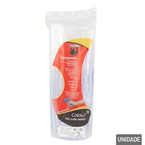 Bastão de Cola Quente 1Kg Refil Fino 7,5mm - Tudo em Caixa