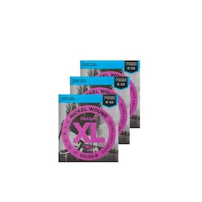 Kit 3 Und. Encordoamento Guitarra Daddario Exl120-B 09