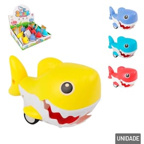 Tubarão Plástico 9cm Movido à Fricção Color - Tudo em Caixa