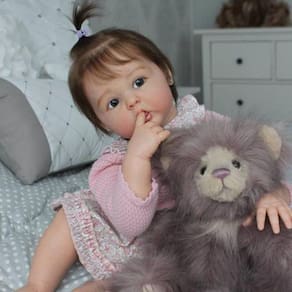 Bebê Reborn 3d Pele Com Veia, Silicone Reborn Baby Doll-60 Cm