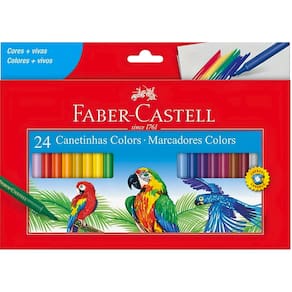 Canetinha Hidrográfica Prestocolor 24 Cores Faber Castell