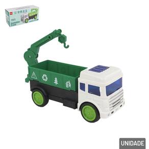 Caminhão Bate e Volta Reciclável com LUZ e Som - Tudo em Caixa