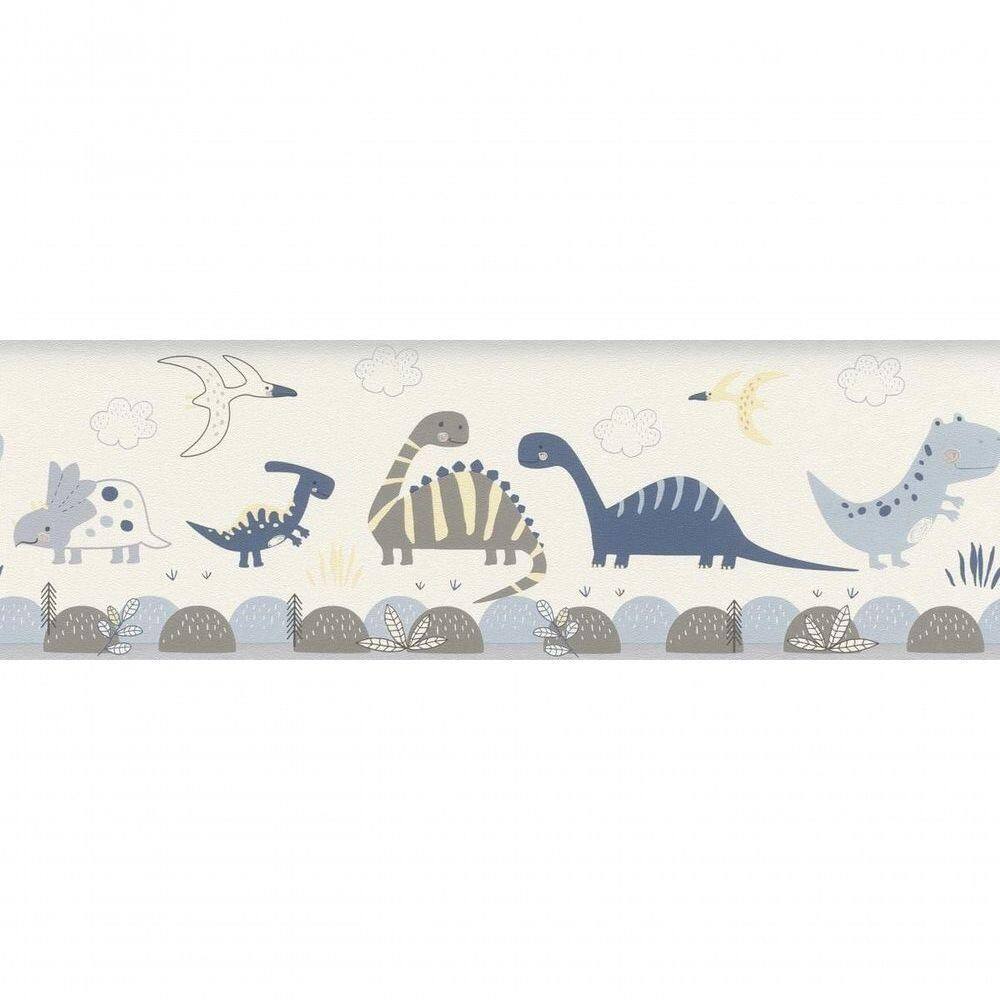 Faixa De Parede Bambino Xviii Dino 248869 Rolo 5m X 0,17m