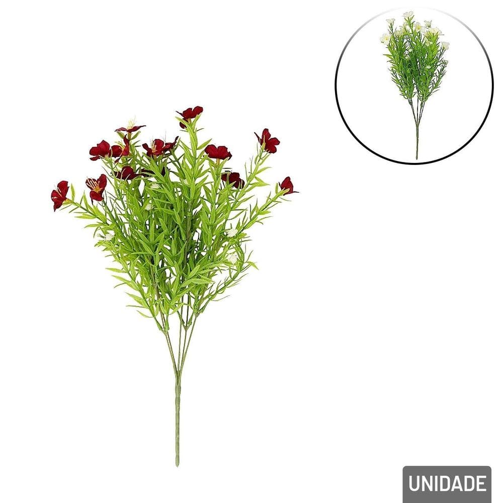 Buquê de Flores 37cm Artificial Color - Tudo em Caixa