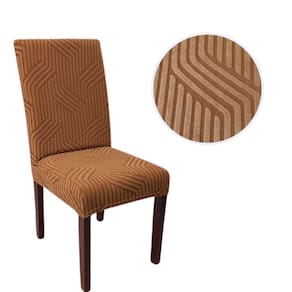 Kit 4 Capas De Cadeira Linha Gold Anti Gato Italiana - Marrom Caramelo