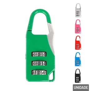 Cadeado 21mm com Segredo Color - Tudo em Caixa