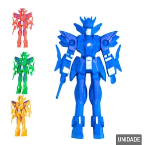 Boneco Robô Articulado 05 Peças Color - Tudo em Caixa