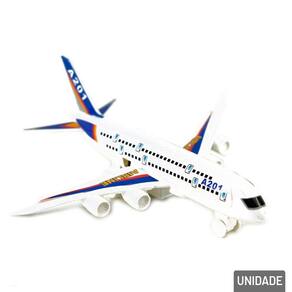 Avião Movido à Fricção de Plástico - Tudo em Caixa