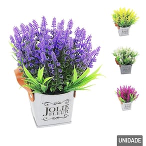 Vaso Decorativo de Plástico 20cm Planta com Alças - Tudo em Caixa