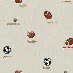 Papel De Parede All Kids Esportes H2910504 Rolo 10m X 0,53m