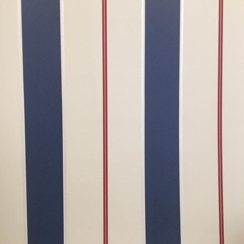 Papel De Parede All Kids Listrado H2910601 Rolo 10m X 0,53m