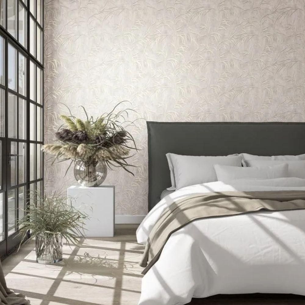 Papel De Parede Jackie Folhagem Bege 34284